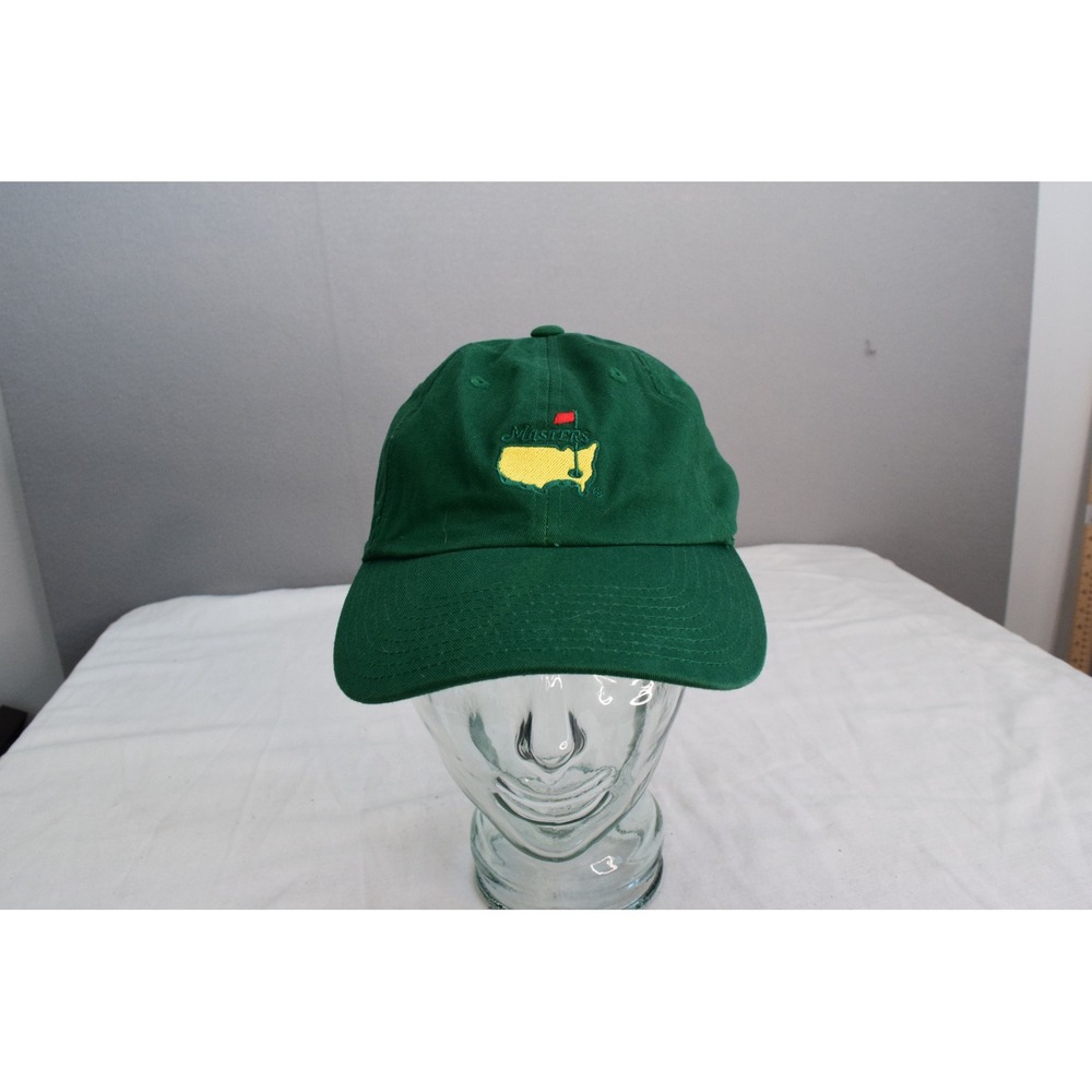 American Needle Masters Hat Adjustable Green Embroidered Golf Cap Mens Souvenir